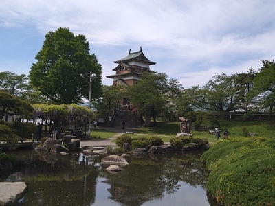 本丸庭園からの天守