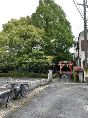 革嶋城跡の風景