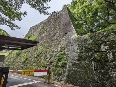 不明門跡の石垣