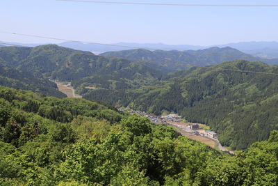 宿直跡から一乗谷方面