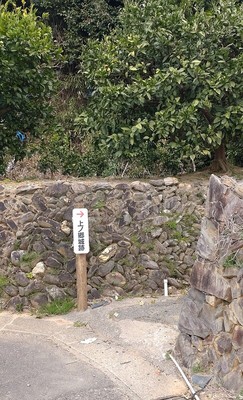 城跡への登り口