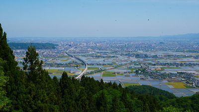 展望台からの眺望（福井市方面）