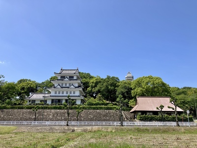 新居城（城山公園 旭城遠景）