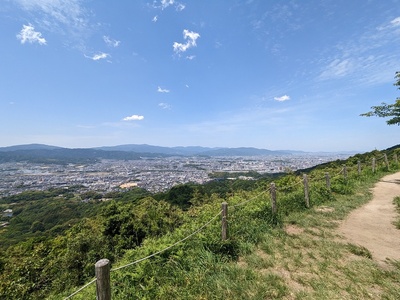 岩屋城跡からの眺望