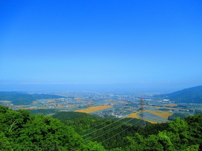 主郭からの風景（東・大垣方面）