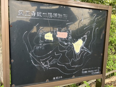 医王寺城・縄張り図