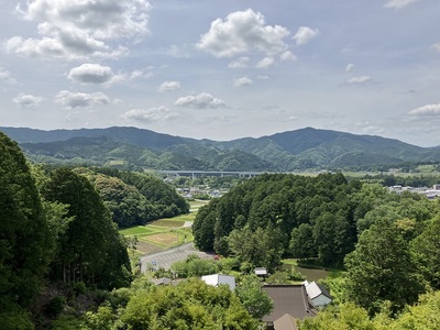 医王寺城・本郭からの眺望