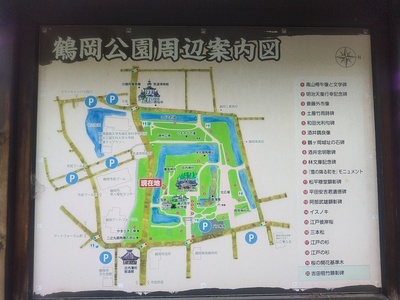 鶴岡公園周辺案内図