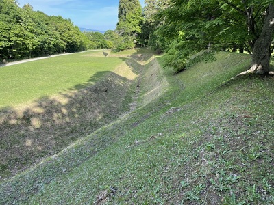 陣屋東側の空堀