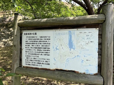 能島城跡の案内板