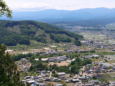 展望台からの龍岡城