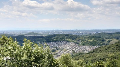 主郭から名古屋方面の眺望