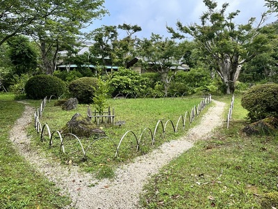 茶屋の庭園