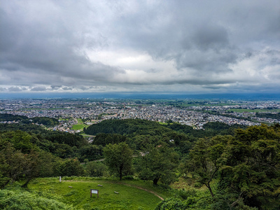 春日山城本丸からの絶景