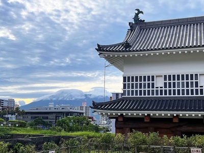 御楼門と桜島