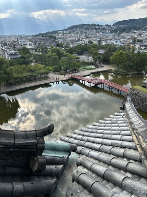 天守から埋橋方面の眺め