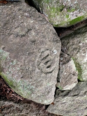 本丸北側石垣の刻印