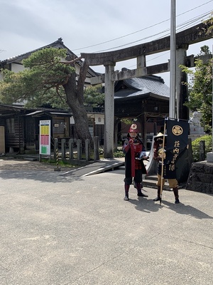 荘内神社の武将隊