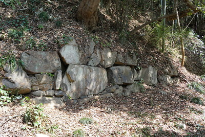 南木戸の残存石垣