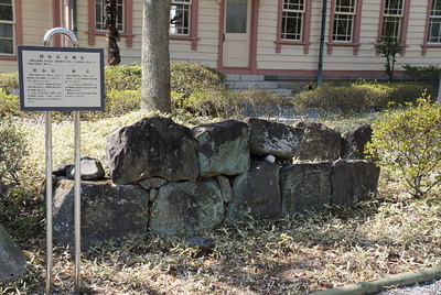 第二資料館に展示されている石垣