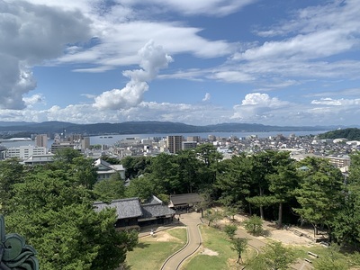 天守から望む宍道湖