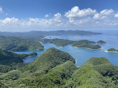 城山山頂より浅茅湾