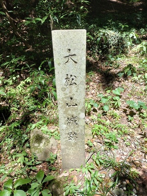 大松山城の石碑