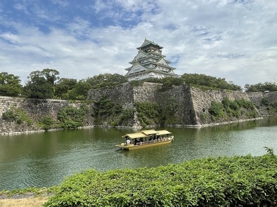 大阪城と御座船