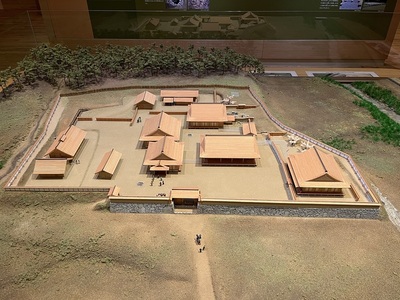 吉川元春館の復元模型