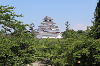 天守（干飯櫓の少し手前から）