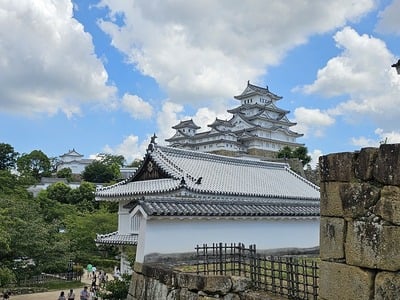 菱の門と姫路城