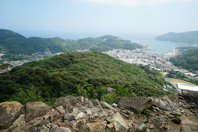 二の丸から厳原港