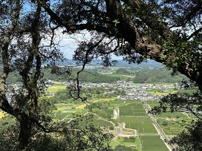 御前曲輪跡から北側の景色