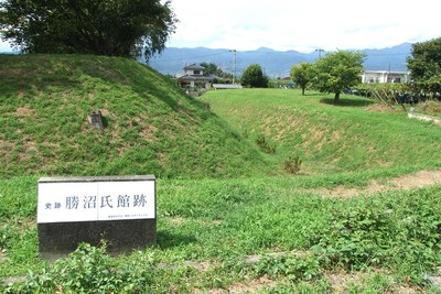 勝沼氏館跡　東郭より