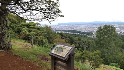 本丸跡から町を眺望