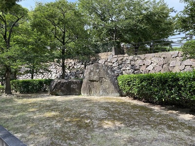 東内堀北端ラインの石垣