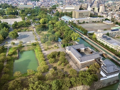 静岡県庁別館展望ロビーからの眺望