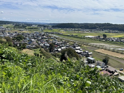 城下町と荒川の眺め