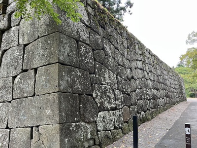二の丸門南側の石垣