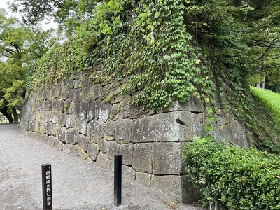 二の丸門北側の石垣