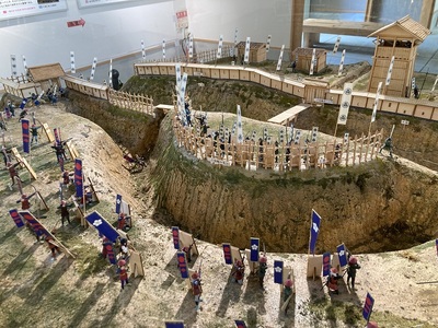 諏訪原城ビジターセンター内の模型