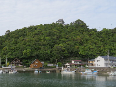 模擬天守の遠景