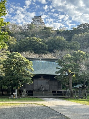 館山神社と模擬天守