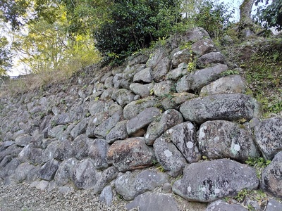 松尾城 本丸南側石垣