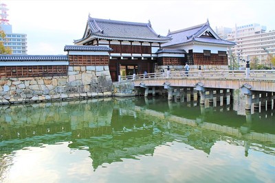 二の丸表御門・御門橋・平櫓（北西側）