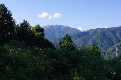 城跡（頂上）から見る伊吹山