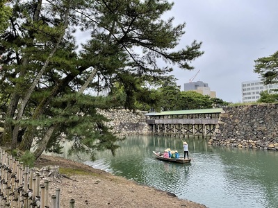 鞘橋と本丸跡