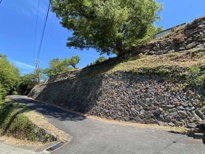 天守跡下の石垣