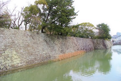 二ノ丸石垣と水堀