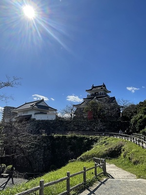 富士見櫓跡からの天守